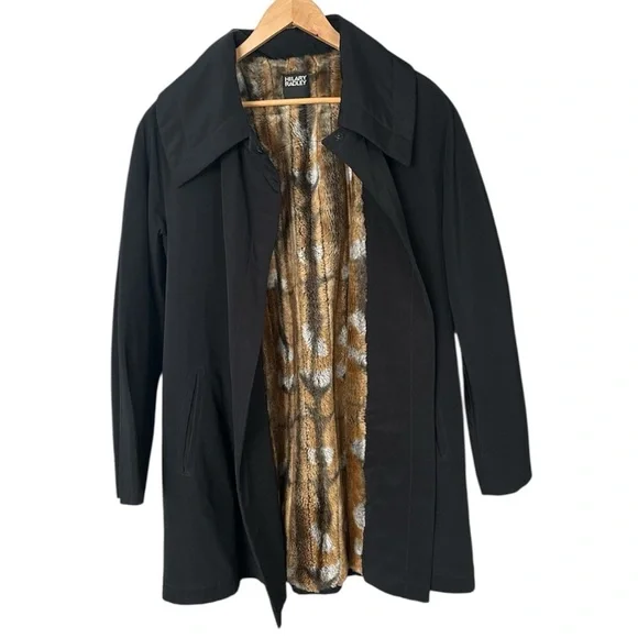 Vintage Hilary Radley with Faux Fur Lining Trench/Over Coat. Size 8 - Picture 5 of 11